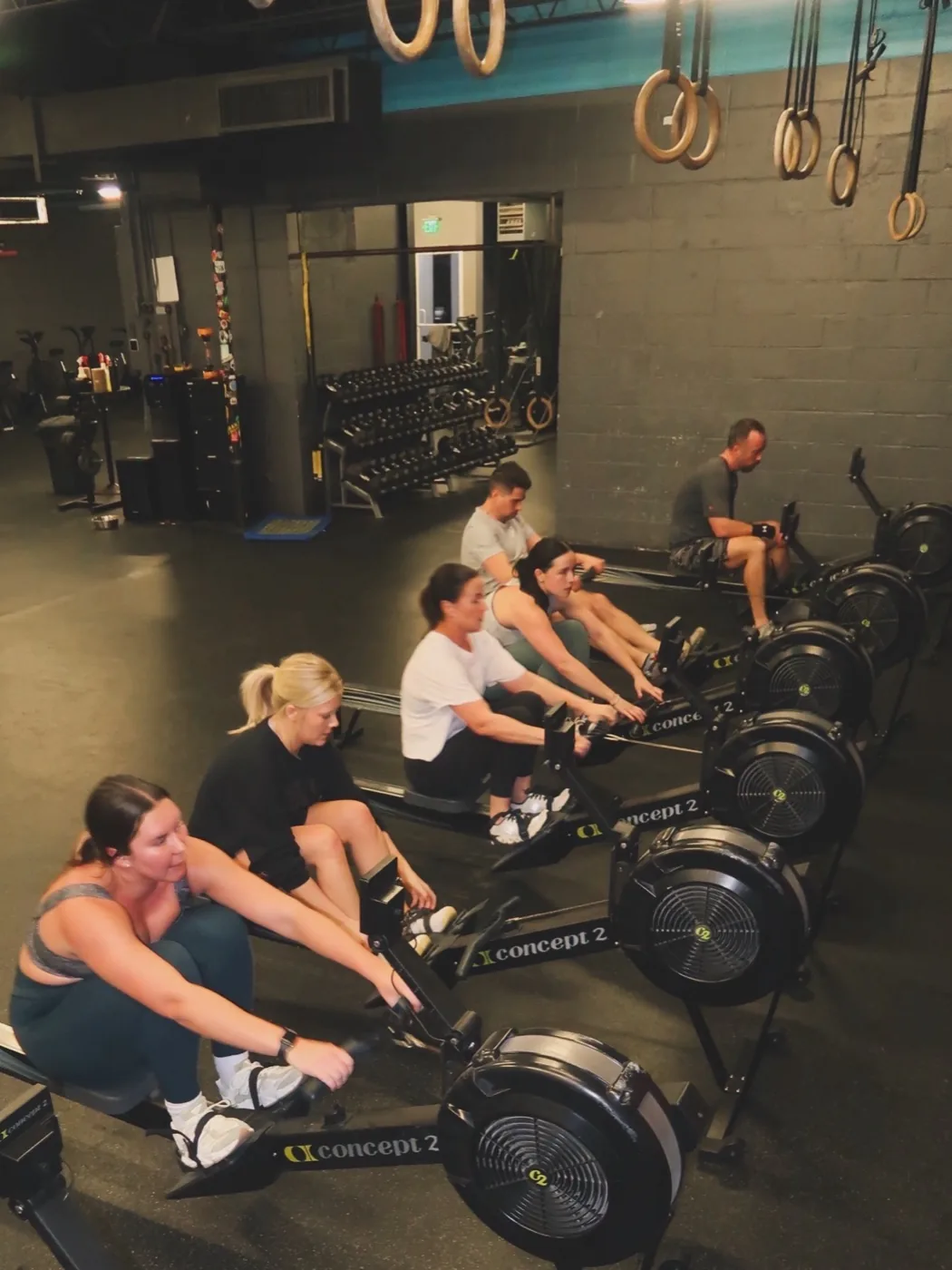Coach cueing squat form