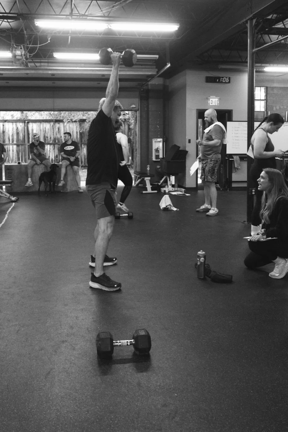 Group class in motion