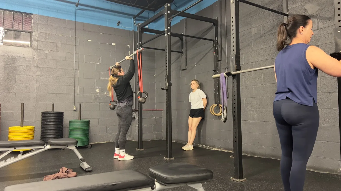Barbell rack — morning class