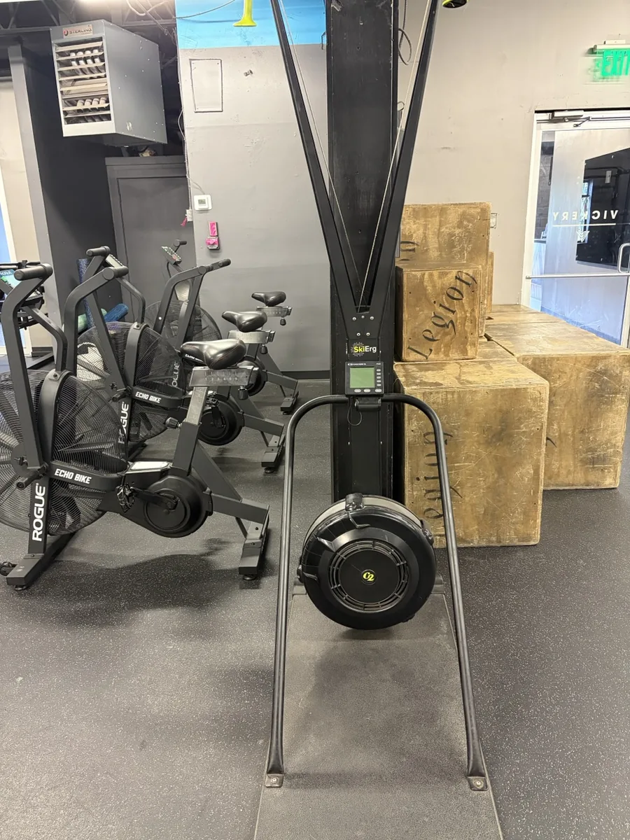 Gym floor — conditioning setup